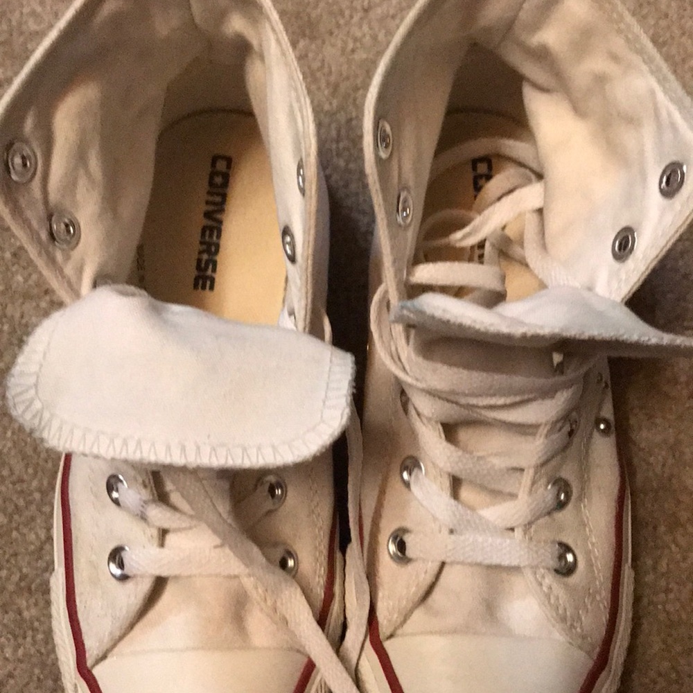 Converse- studded gold and silver